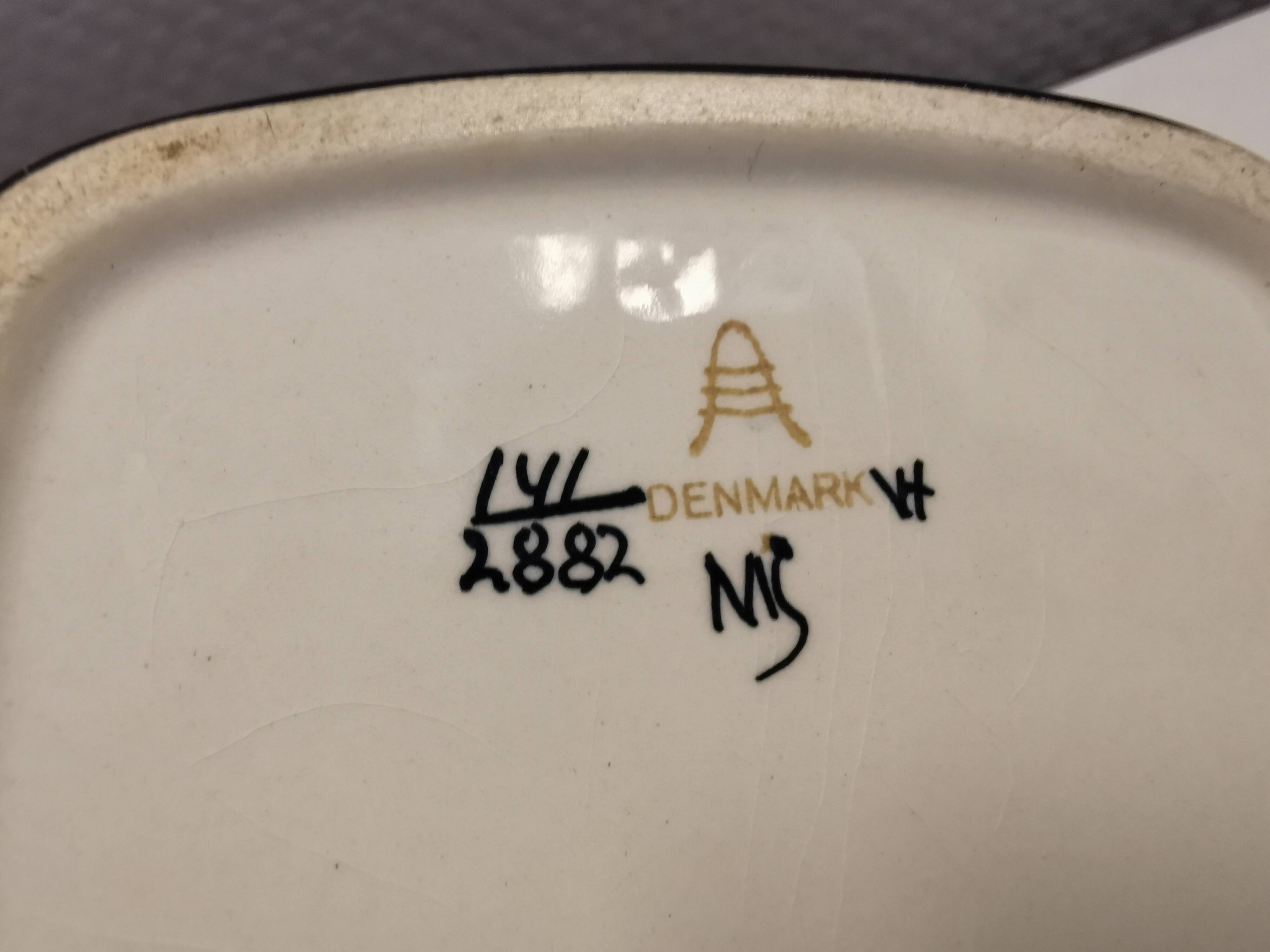 Small Faience bowl from Aluminia Denmark