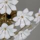 Audrey Hepburn, Delicious Murano Glass Ceiling Light White Wall Light Flowe
