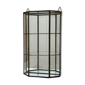Vitrine en verre et laiton