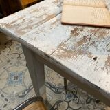 White patinated table