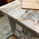 White patinated table