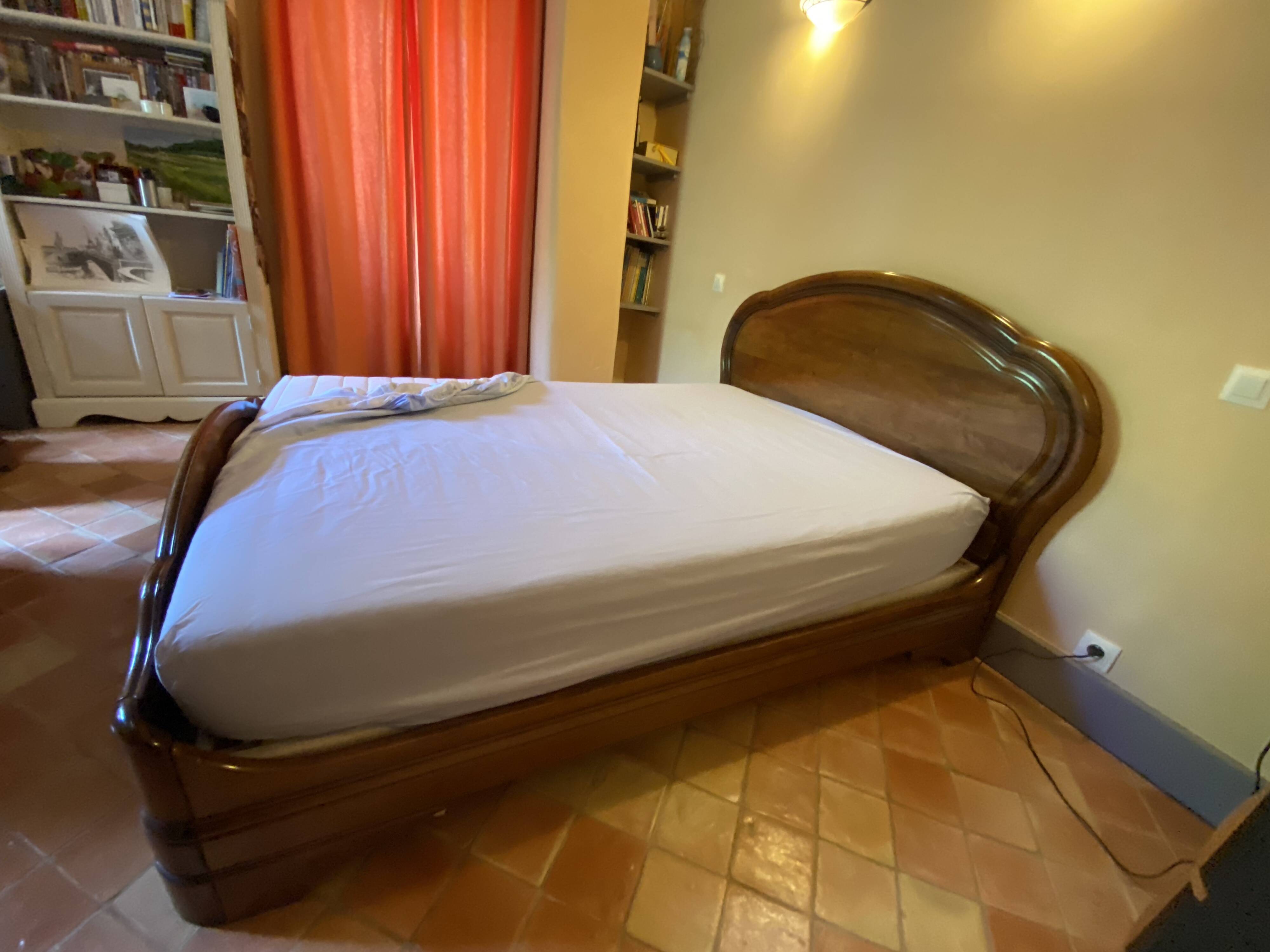 Solid cherry wood bed
