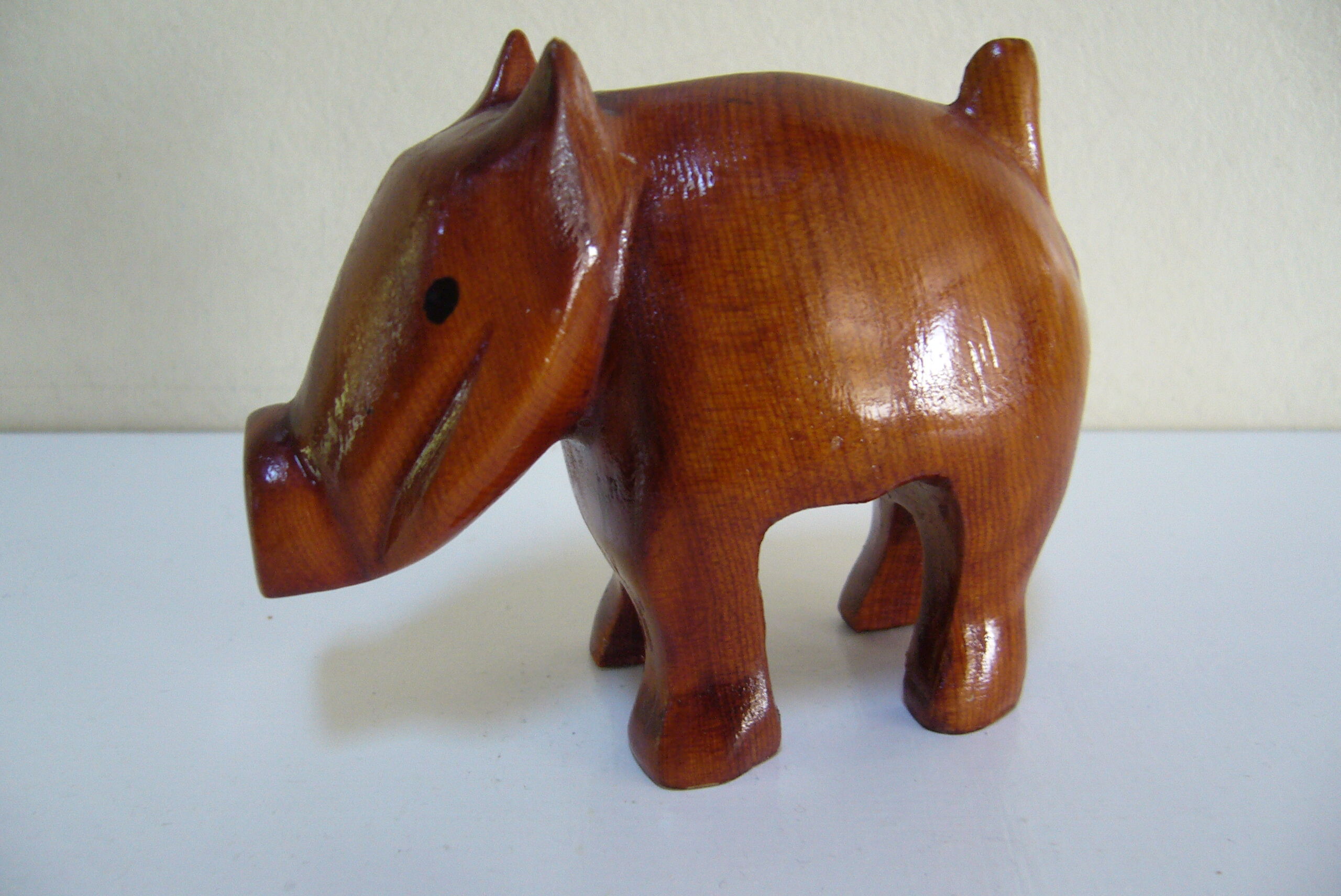 Two wooden animals