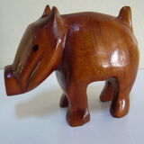 Two wooden animals