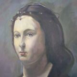 Fred Neumann After Jean Baptiste Camille Corot, The Woman with the Pearl, 1980s, Oil on Canvas