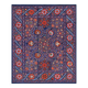 Vintage hand-embroidered tribal tapestry 245x303 cm