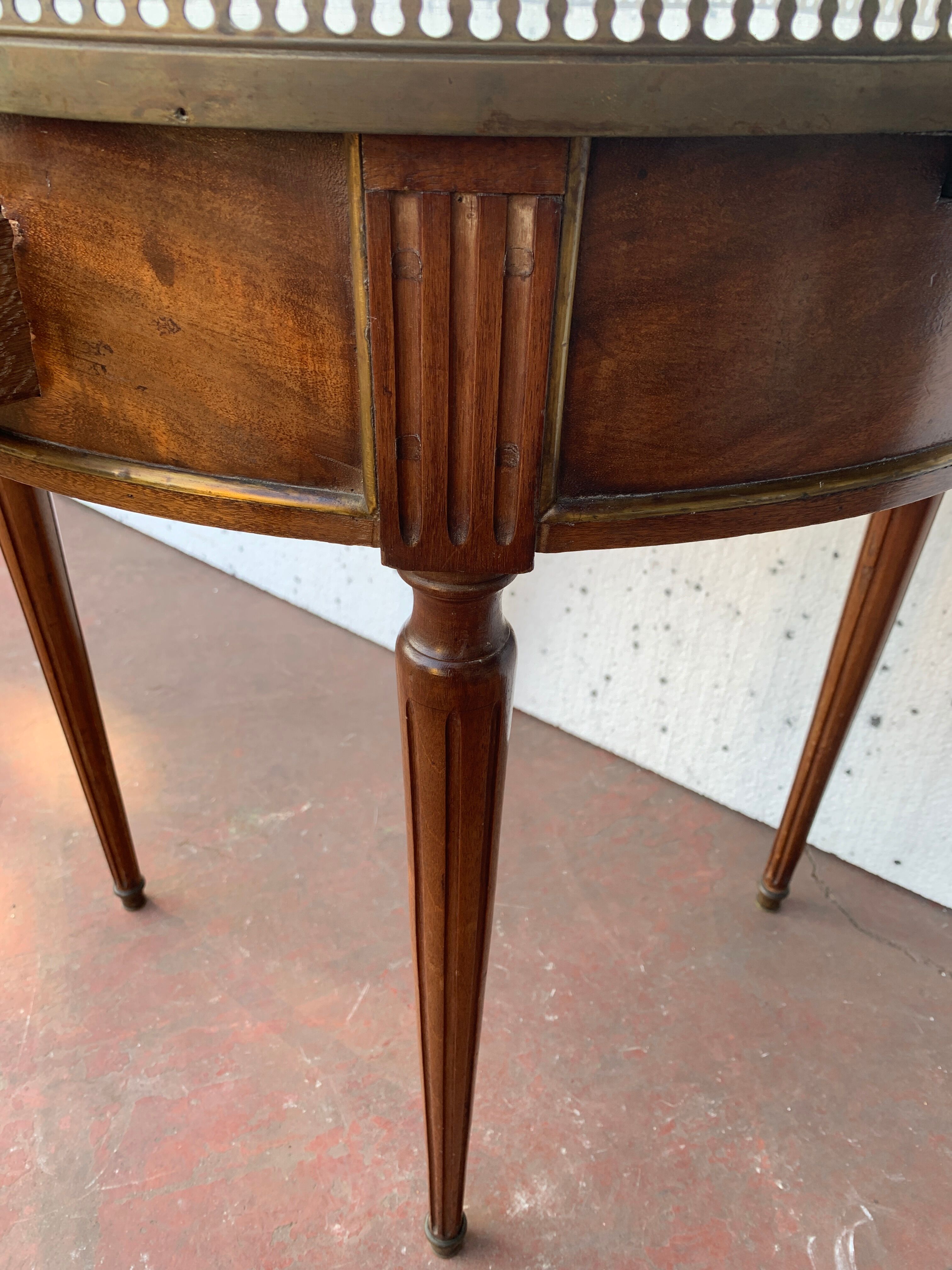 Louis XVI style bouillote table in mahogany XIX century