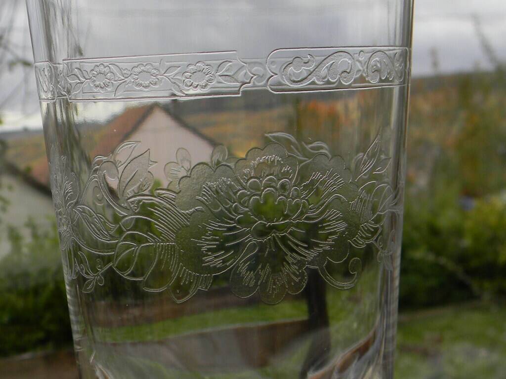 Lot de 6 verres à orangeade en cristal d'arques. modèle matignon.