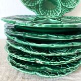 Vintage ceramic oyster plates