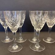 6 crystal wine glasses Saint Louis Chantilly