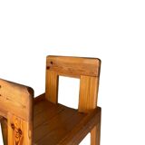 Silvio Coppola dining table with 4 dining chairs for Fratelli Montina