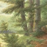 Jules Van Keirsbilck (1833-1896). “Forest landscape”.