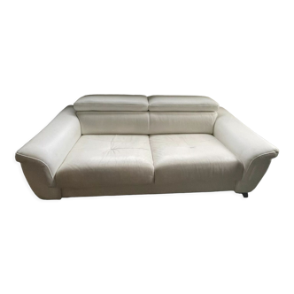 Canapé en cuir 3 places convertible