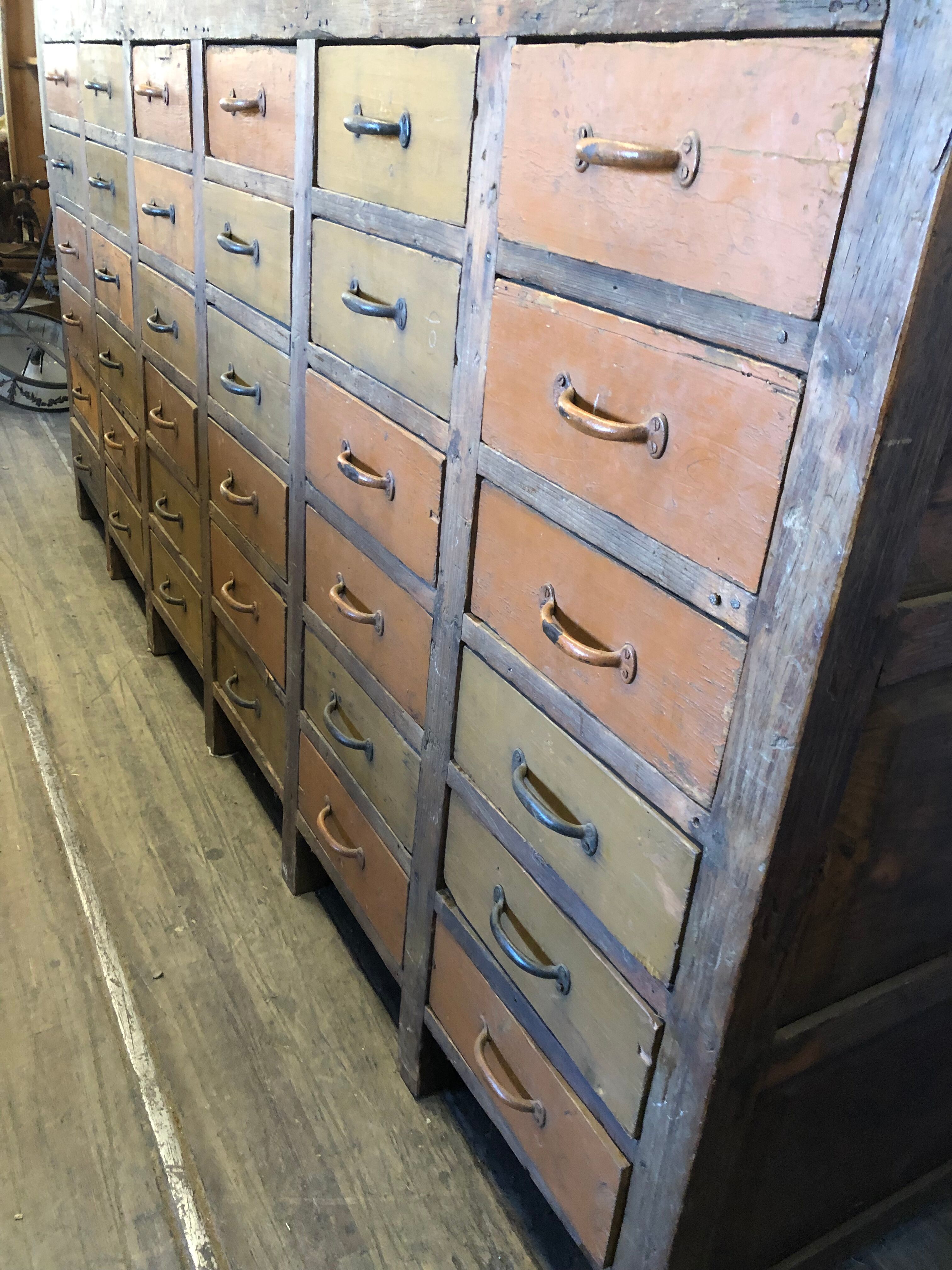 Trade furniture with 36 drawers