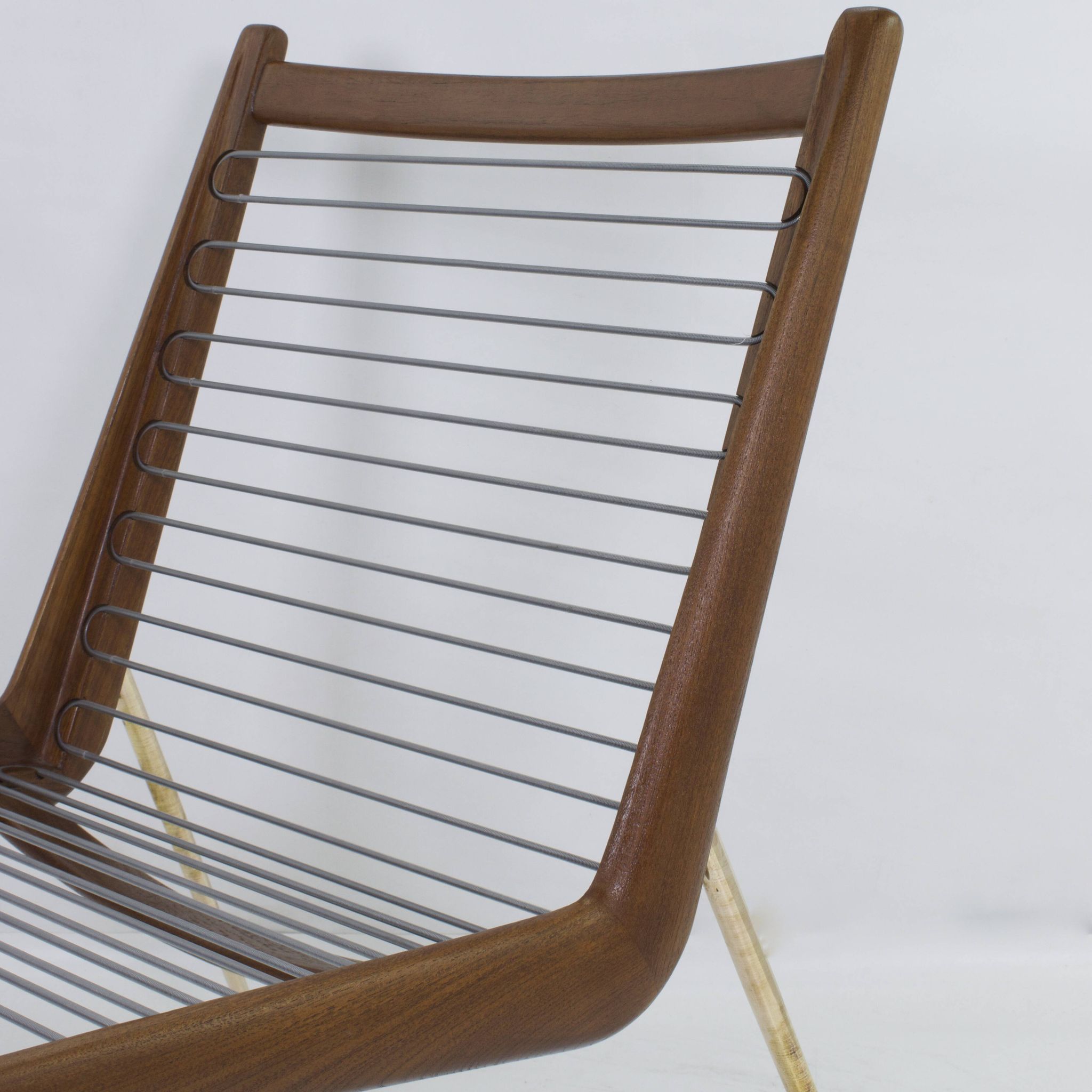 BOOMERANG ARMCHAIR by P. HVIDT & NIELSEN, ed. original, restored, 1950