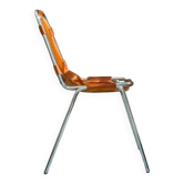 Chaise Les Arcs Charlotte Perriand – Cuir patiné vintage années 60/70
