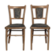 Pair of baumann wooden bistro chairs circa 1905