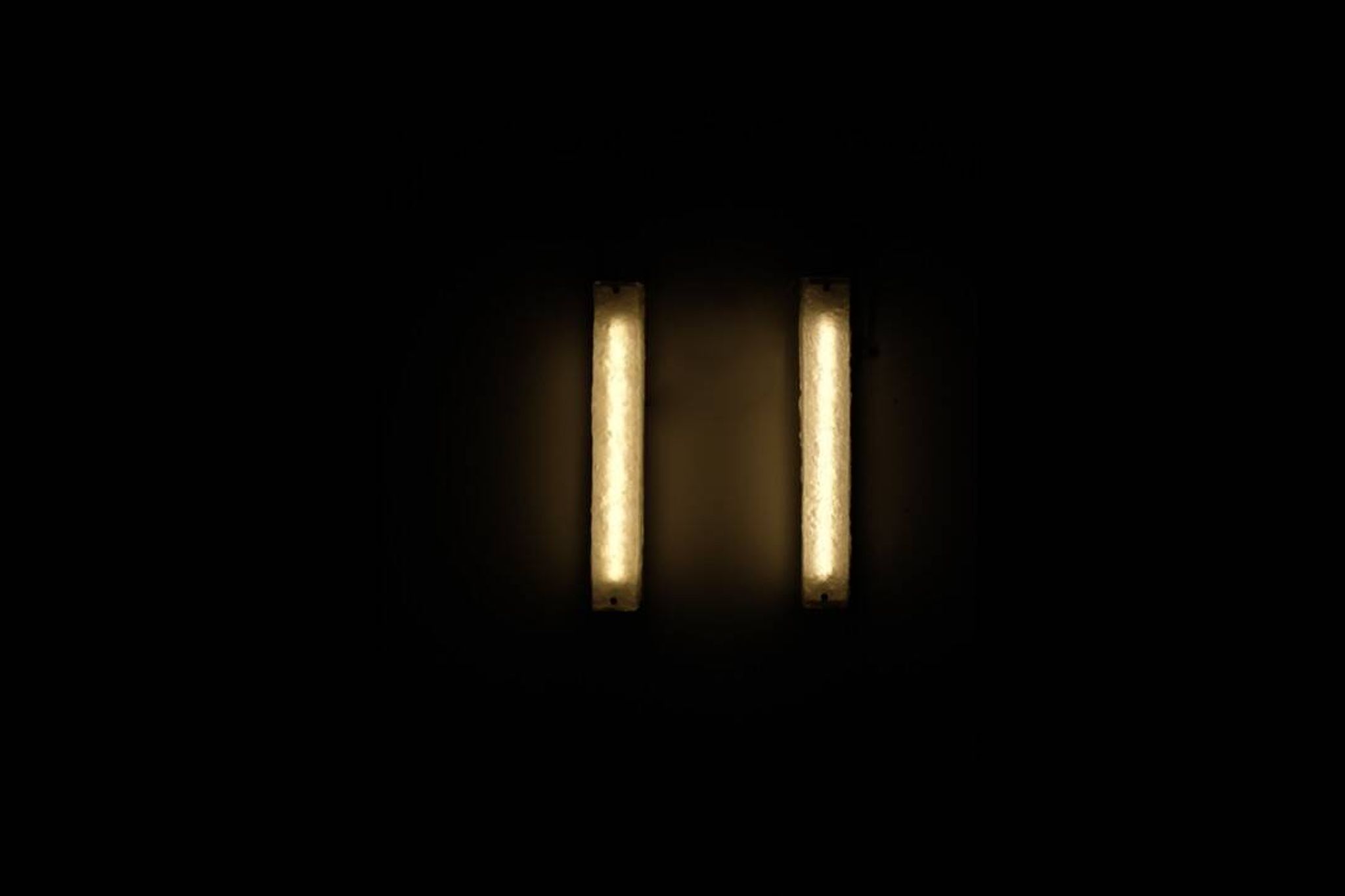 Large pair of Murano glass wall sconces, Italy 1970s. Vintage