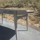 Large vintage extendable dining table – splayed legs