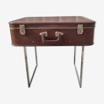 Brown vintage suitcase