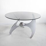 Adjustable Dining/Coffee Table by Luciano Campanini for Cama 1970s