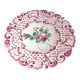 Assiette décorative décor floral ajouré
