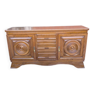 Buffet enfilade en chêne massif