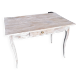 Table de style Louis XV cérusée