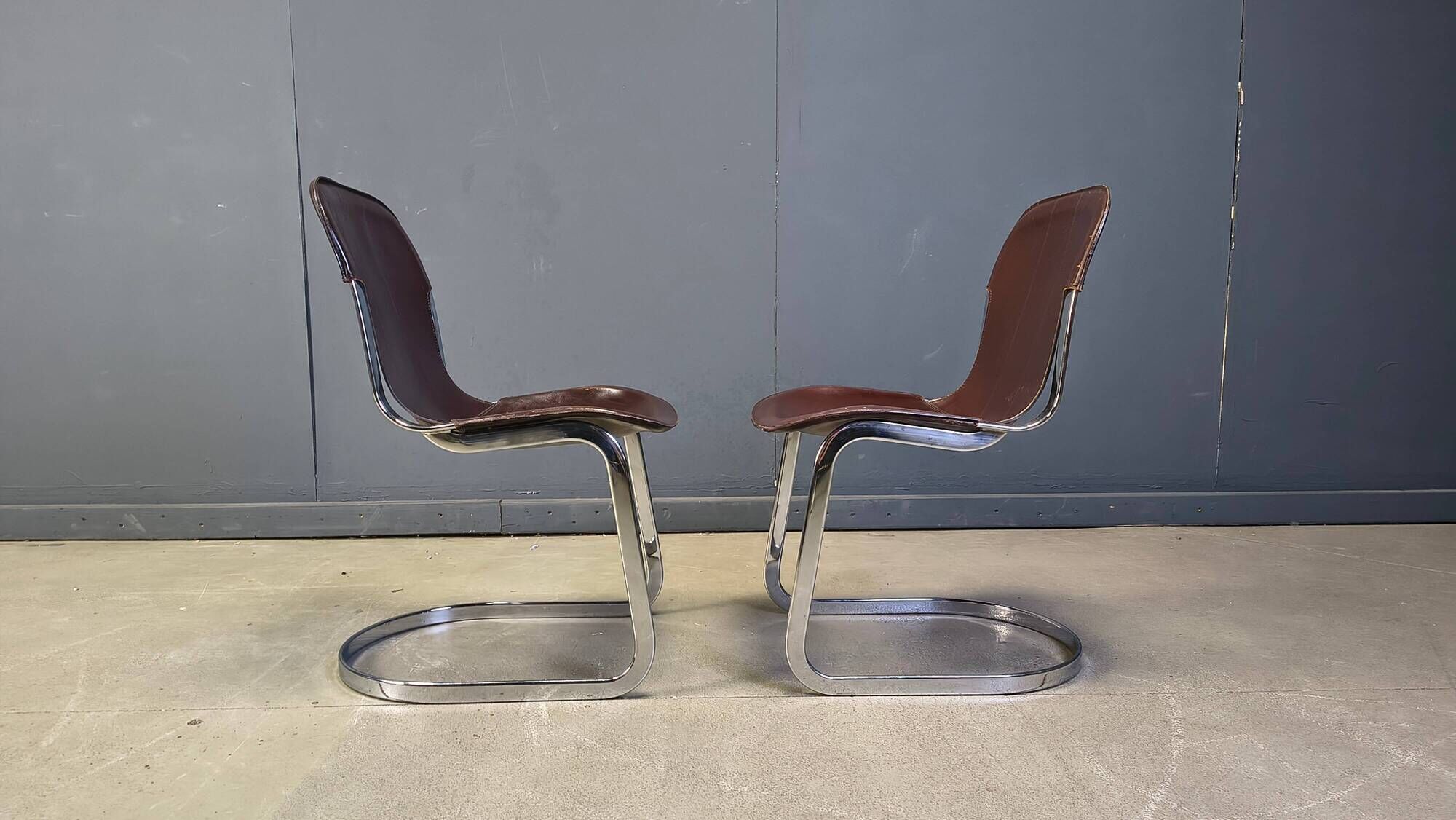 Vintage dining chairs by Cidue, set of 6, 1970s.