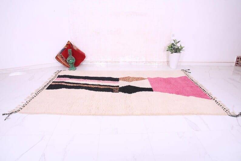 Tapis beni ouraine à moto coloré traditionnel taille 1,5/2,5 m