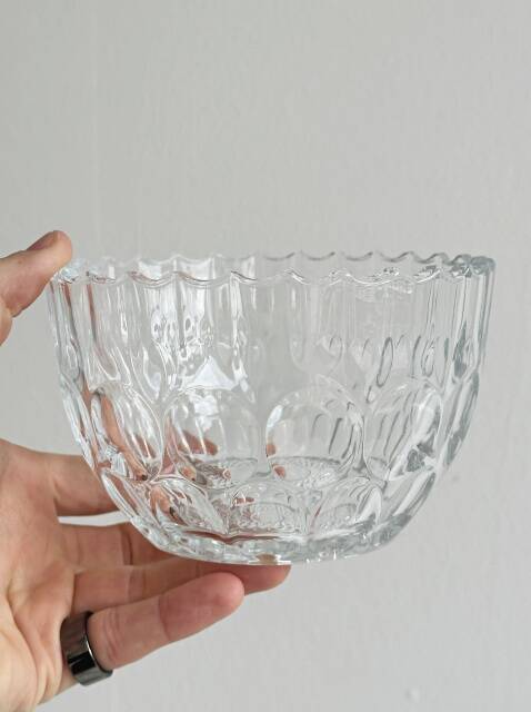 Antique glass candy box