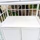 White rattan shelf