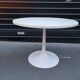 2 round tables, tulip base, saarinen style, 1970