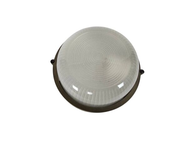Lampe de navire - Lampe à œil de bœuf - laiton - verre - lampe murale - solide - années 80