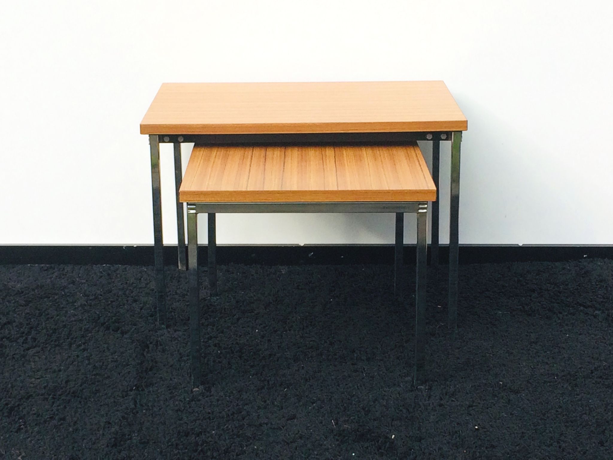Pair coffee tables by Pierre Guariche for Meurop 60