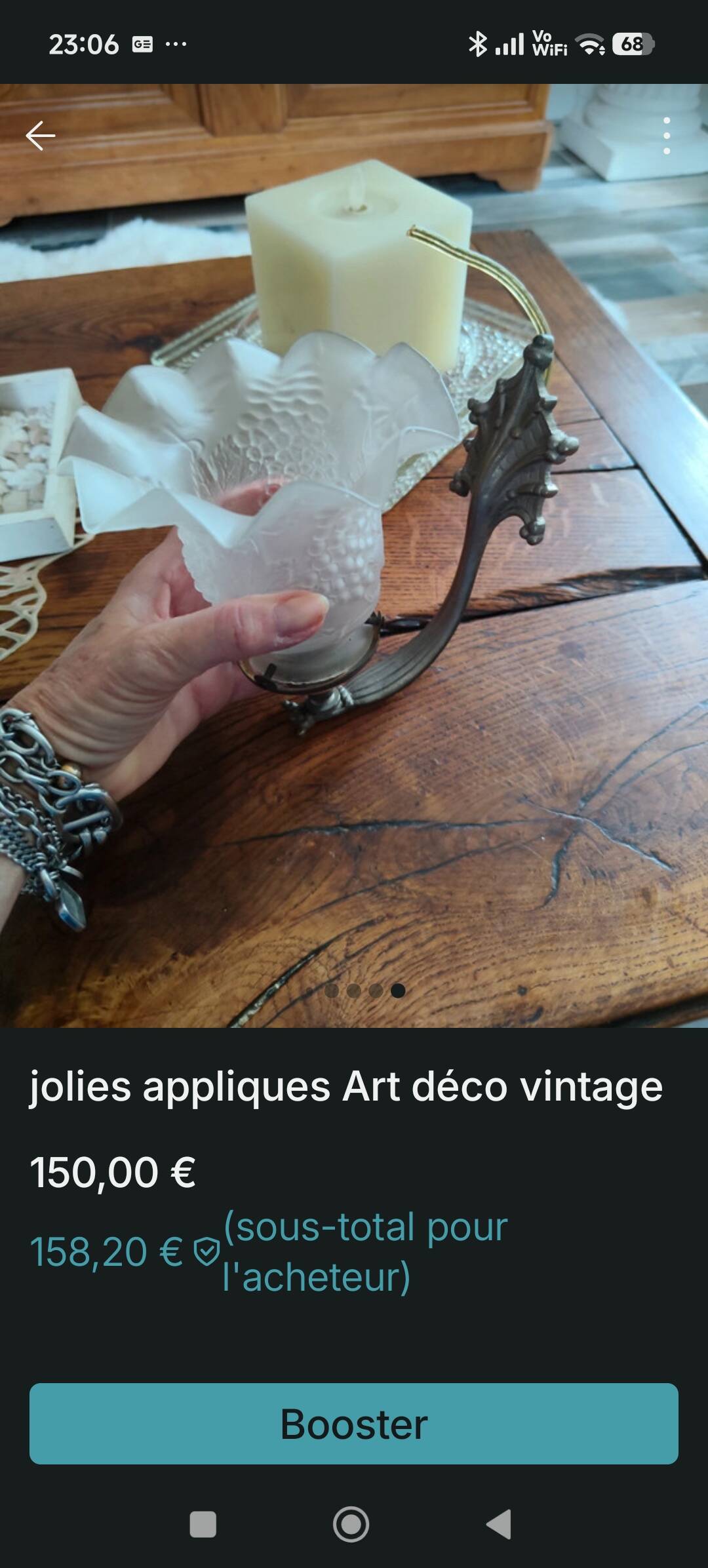 Appliques vintage tulipe