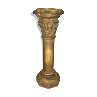 Colonne sellette XIX eme en terre cuite