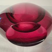 Vase soliflore en verre de Murano par Flavio Poli