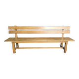 Bench with backrest