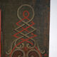 Painted folk art wardrobe, Central Europe, dated 1814.