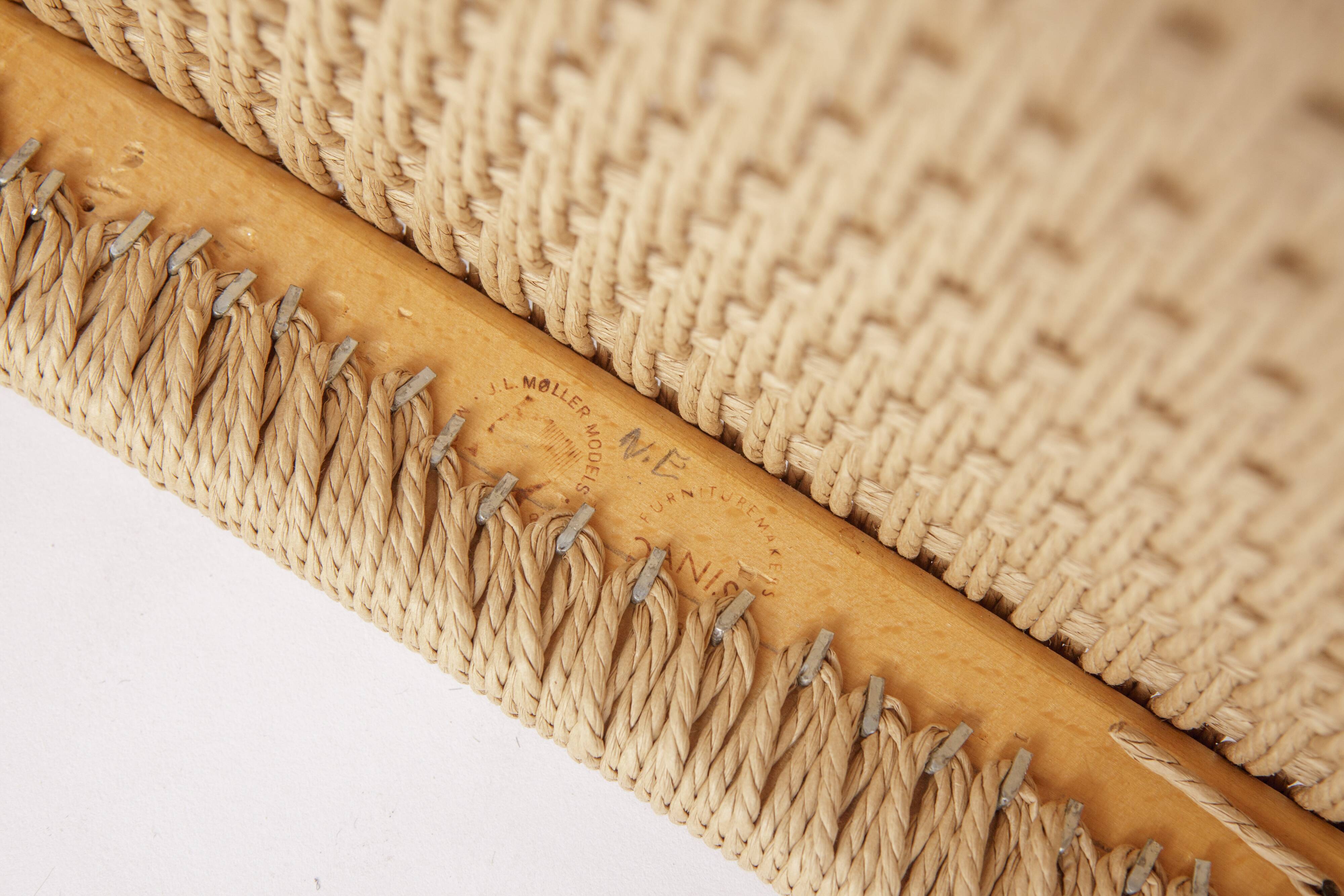 Niels Otto Møller Model 71 Chair (with repair) in Teak with New Danish Cord