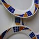 Set of 8 Badonviller flat plates Congo model