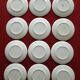 Set of 12 small green polka dot dessert plates - Moulin des Loups
