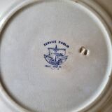 Ancienne Assiette en Faïence Creil et Montereau Service Dublin