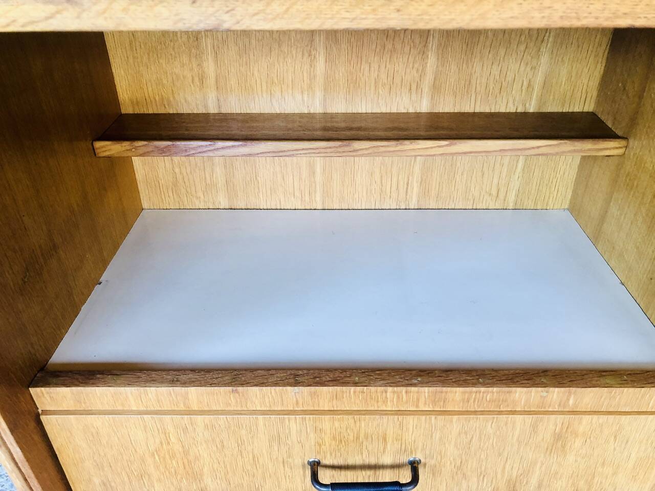 Vintage storage unit on compass legs by SAM Circa 50's/60's