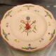 Flat earthenware Saint Amand style French Revolution A ça ira titled Constitution