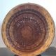 Large vintage wicker and rattan cache pot