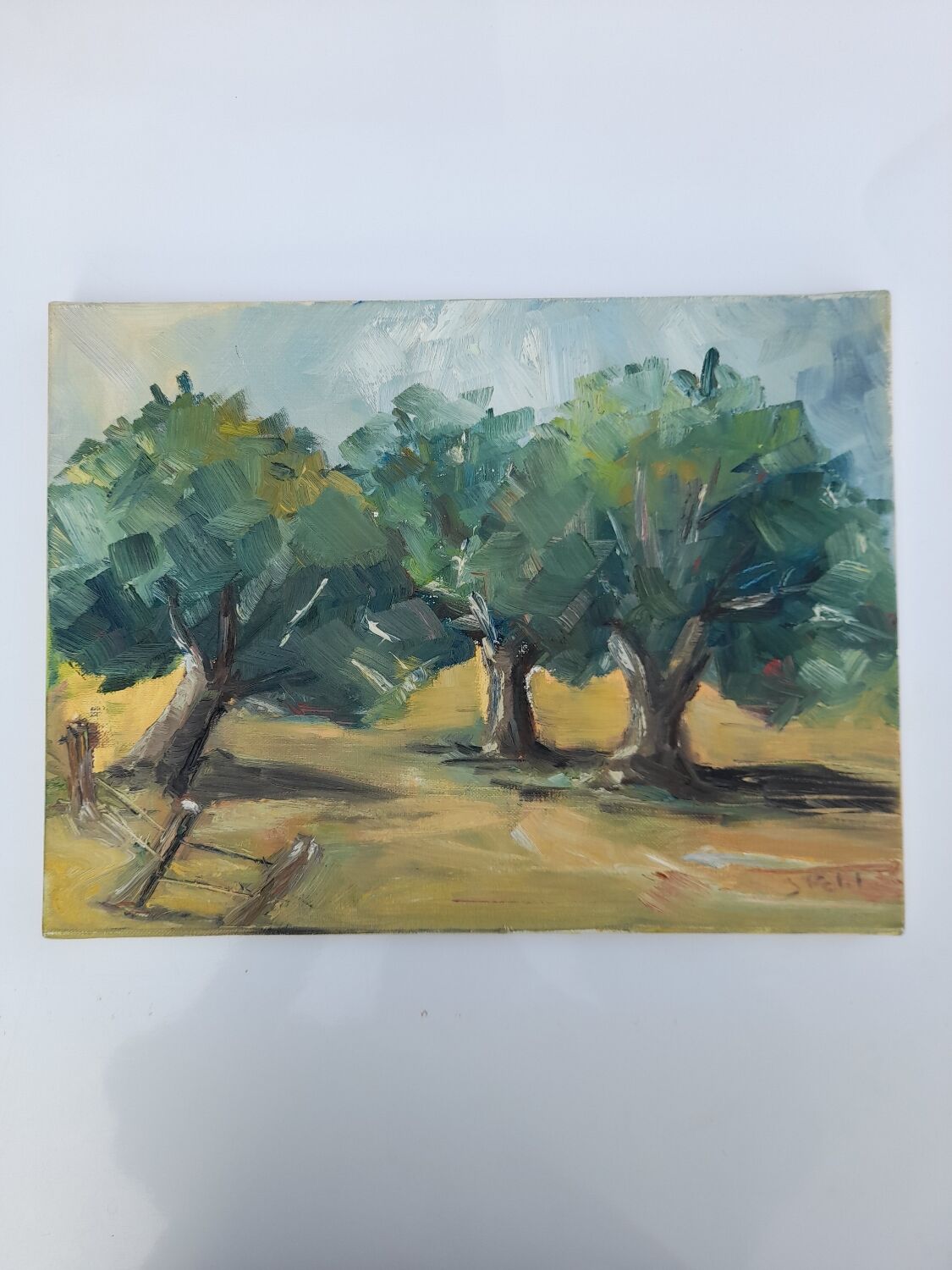Oil on canvas landscape Jeanine Petit