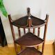 Vintage bamboo and rattan corner shelf 1960s/70s