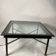 Table basse en verre style industriel